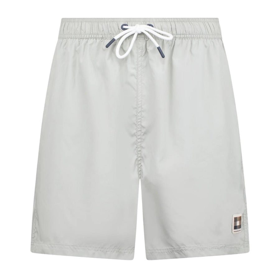Aquascutum Active Club Check Pocket Salvia Green Beach Shorts