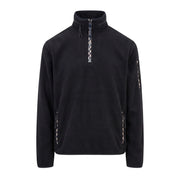 Aquascutum Active Hidden Hood Polar Fleece Black Sweatshirt