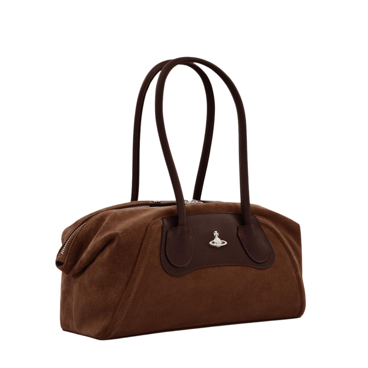 Vivienne Westwood Shirley Small Chocolate Brown Holdall Bag