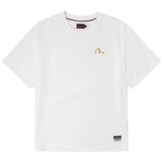EVISU Seagull Embroidery Cotton Jersey White T-Shirt