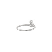 Vivienne Westwood London Orb Platinum/White Ring