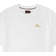 EVISU Seagull Embroidery Cotton Jersey White T-Shirt