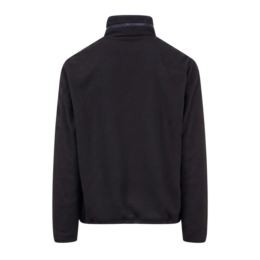 Aquascutum Active Hidden Hood Polar Fleece Black Sweatshirt