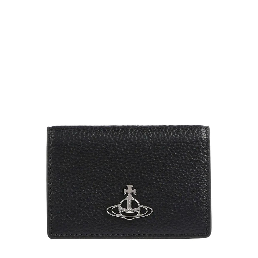 Vivienne Westwood Grain Black Flap Card Holder
