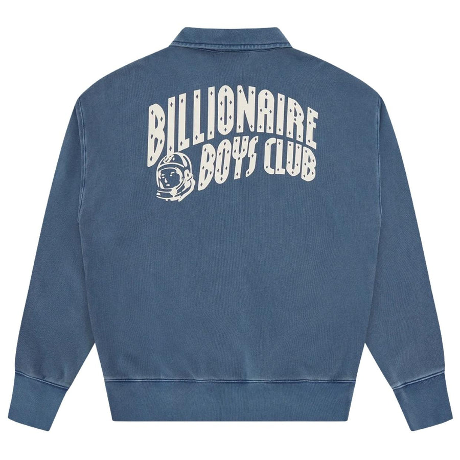 Billionaire Boys Club Navy Boat Club Washed Quarter Button Sweatshirt