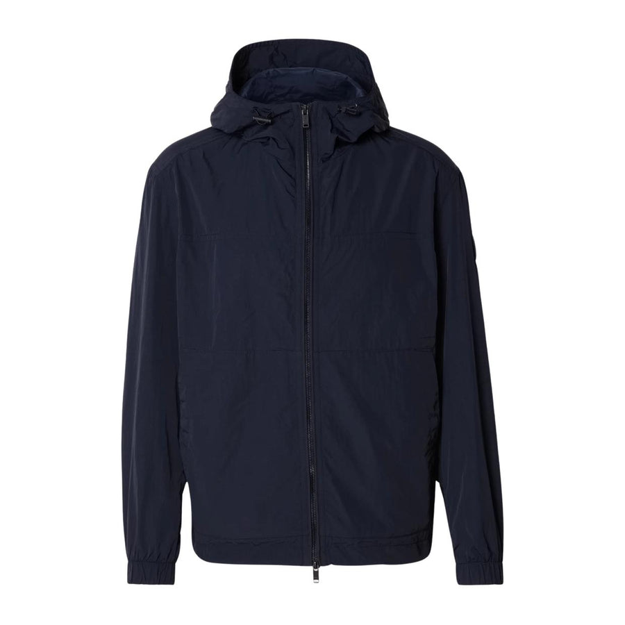 BOSS Regular Fit Water-Repellent Navy Windbreaker