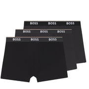 BOSS Stretch Cotton Black/Grey Three Pack Boxer Brief