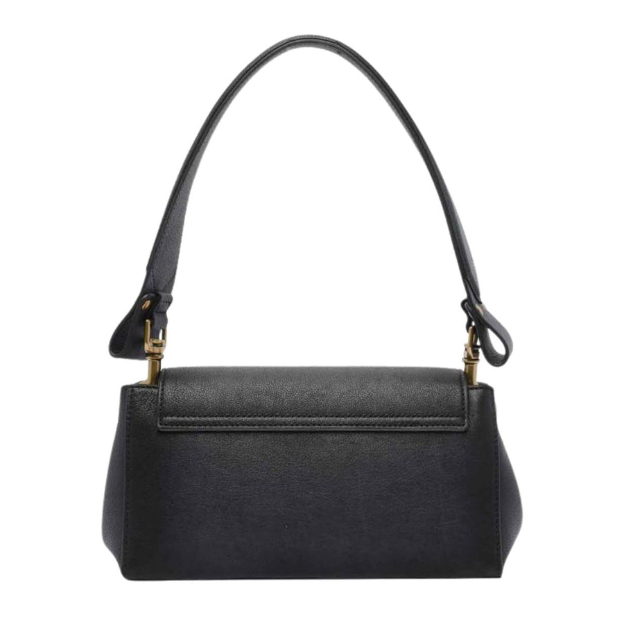 Vivienne Westwood Hazel Medium Washed/Oiled Leather Black Handbag