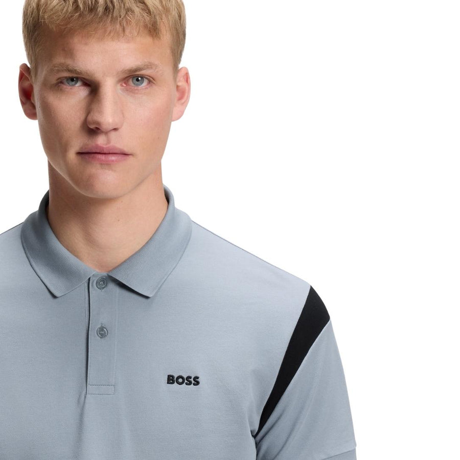 BOSS Union Paddy Grey Polo Shirt
