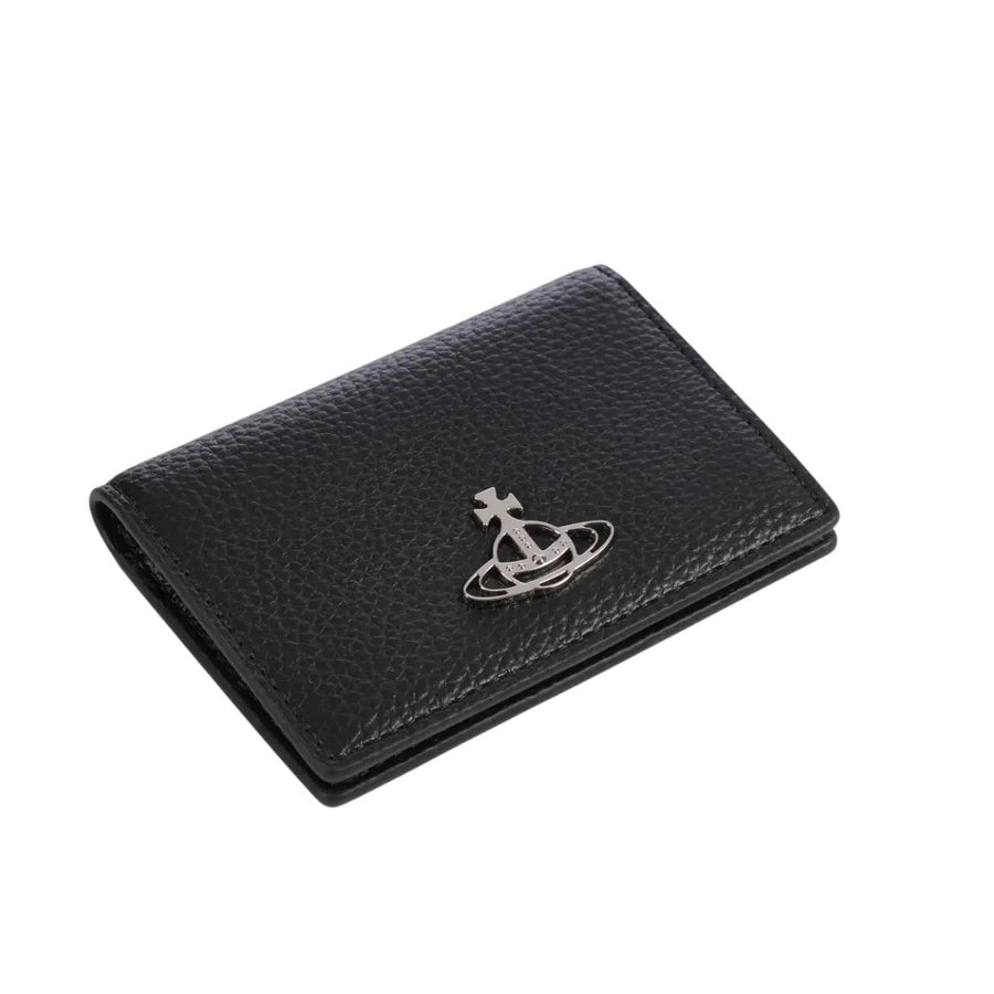 Vivienne Westwood Grain Black Flap Card Holder