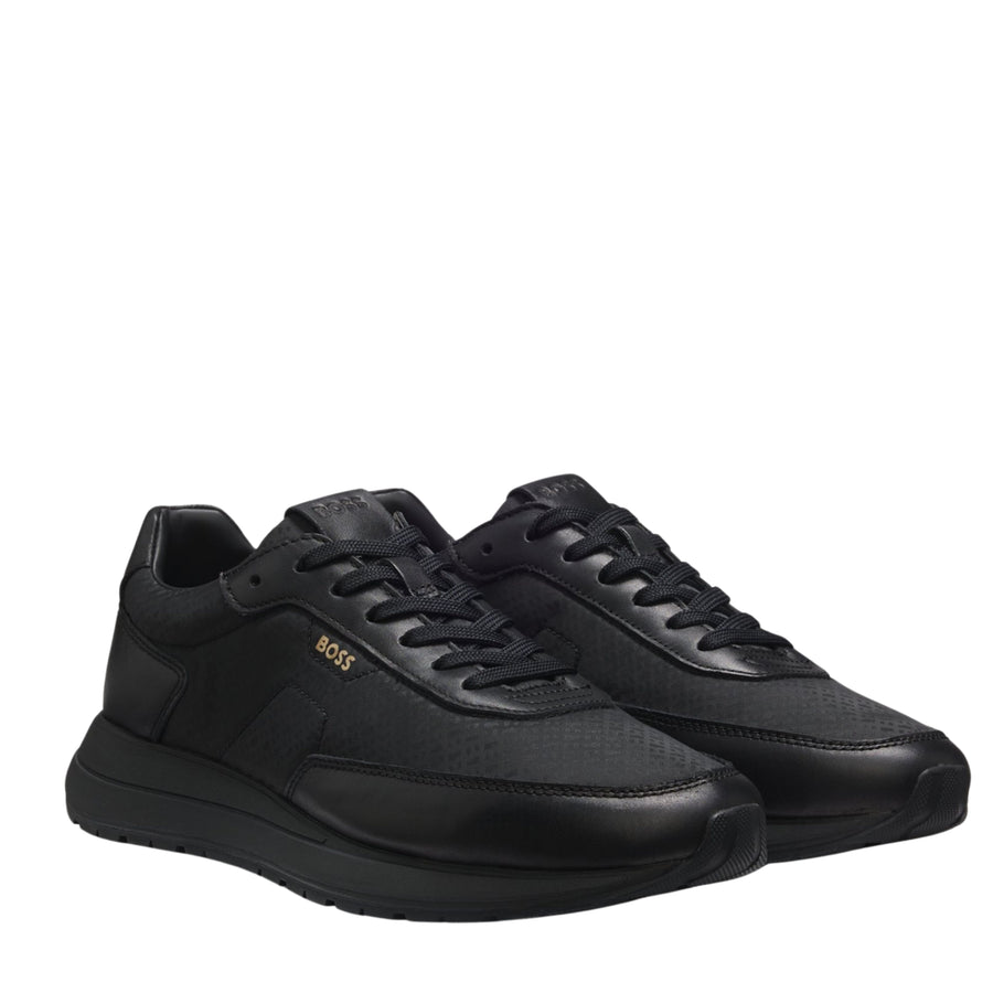 BOSS Monogram Vinston Black Trainers
