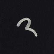 EVISU Seagull Embroidery Cotton Jersey Black T-Shirt