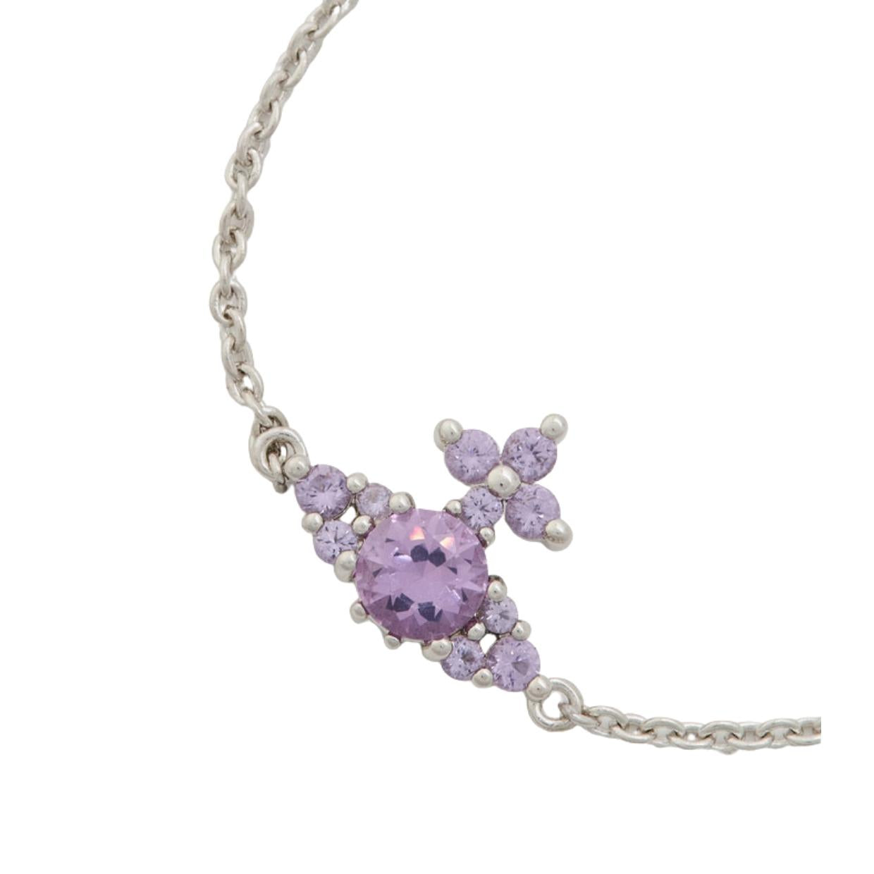 Vivienne Westwood Platinum Lavender Feodorita Bracelet