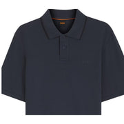 BOSS Phoenix Cotton Pique Regular Fit Dark Blue Polo Shirt
