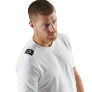 MA.STRUM Logo Badge Optical White T-Shirt