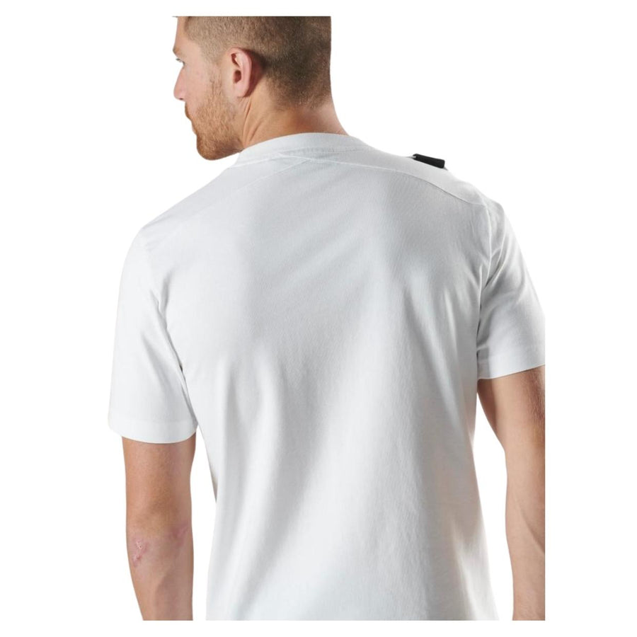 MA.STRUM Logo Badge Optical White T-Shirt