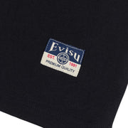 EVISU Seagull Embroidery Cotton Jersey Black T-Shirt