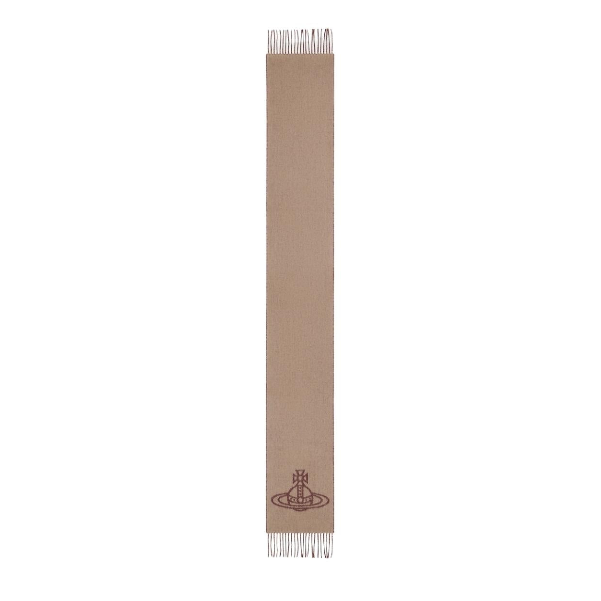 Vivienne Westwood Single Orb Double Camel Scarf