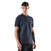 MA.STRUM Logo Badge Ink Navy Jersey Polo Shirt