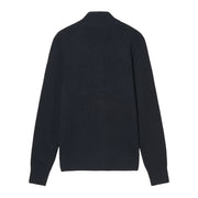 MA.STRUM Sarl Half Zip Ink Navy Knit Sweatshirt