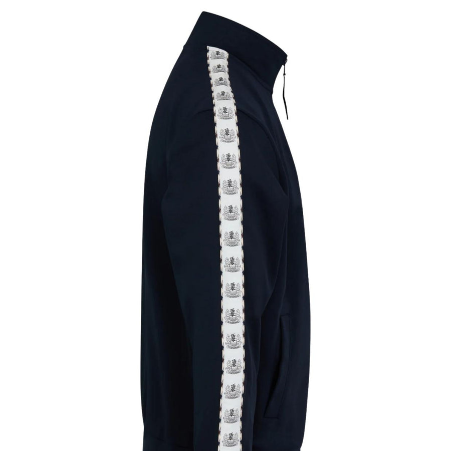 Aquascutum Active Crest Tape Navy Full Zip Sweatshirts