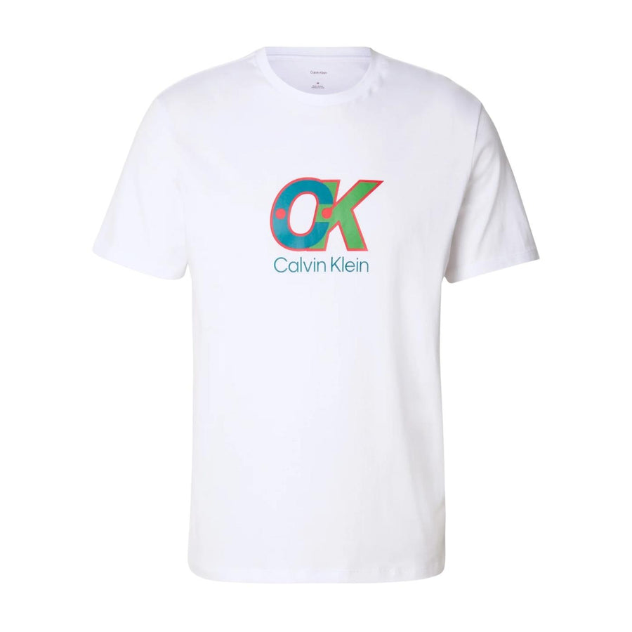 Calvin Klein Dot Graphic Logo White T-Shirt