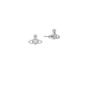 Vivienne Westwood Nano Solitaire Platinum Crystal Earrings