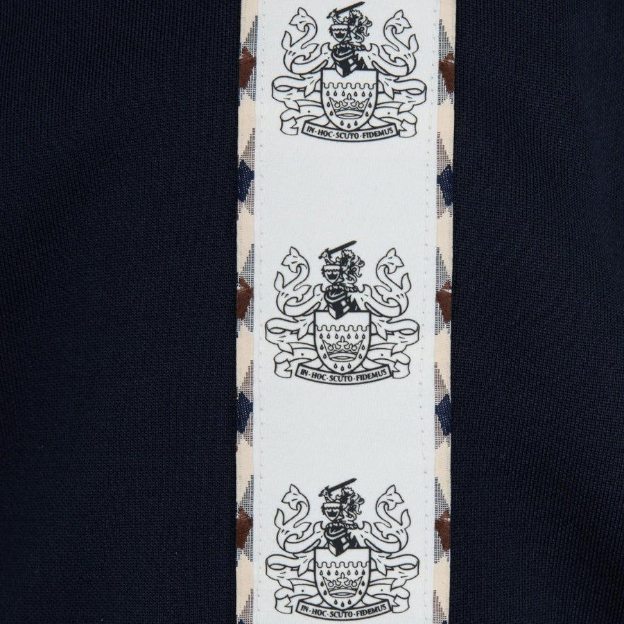 Aquascutum Active Crest Tape Navy Full Zip Sweatshirts