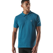 MA.STRUM Embroidered Logo Pique Midnight Blue Polo Shirt