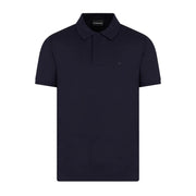 Emporio Armani Dark Navy Quarter Zip Polo Shirt