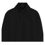 BOSS Zetrust Patch Logo Black Half Zip Sweatshirt