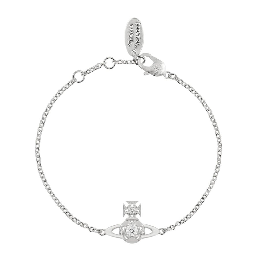 Vivienne Westwood Lee Orb Platinum White Bracelet