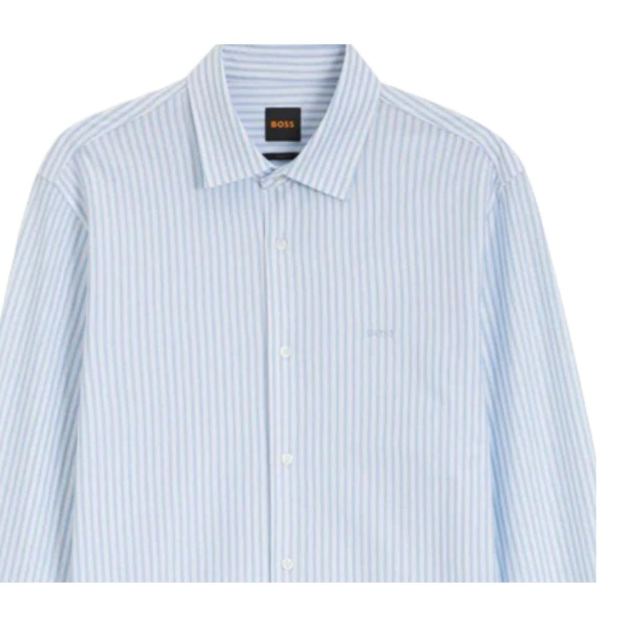 BOSS Mysoft 2 Slim Fit Long Sleeve Stripe Shirt