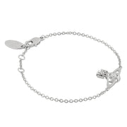 Vivienne Westwood Lee Orb Platinum White Bracelet