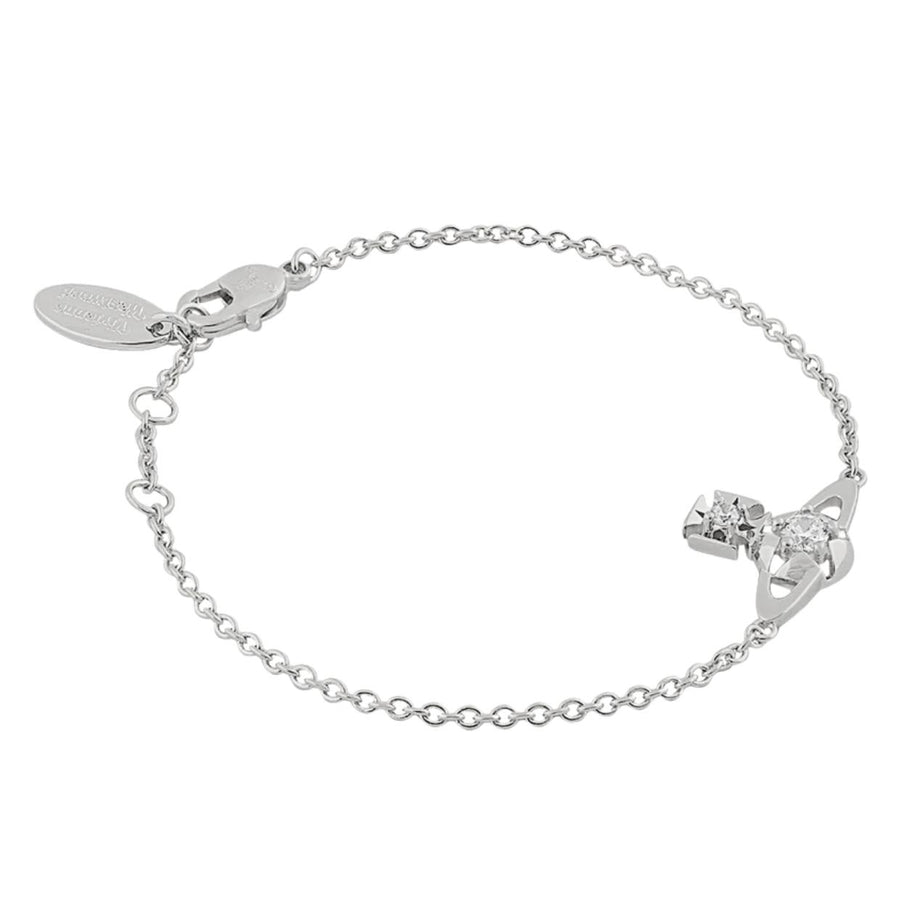 Vivienne Westwood Lee Orb Platinum White Bracelet