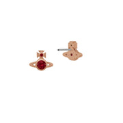 Vivienne Westwood Pink Gold & Red London Orb Earrings