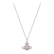 Vivienne Westwood Platinum Pink Valentina Orb Pendent