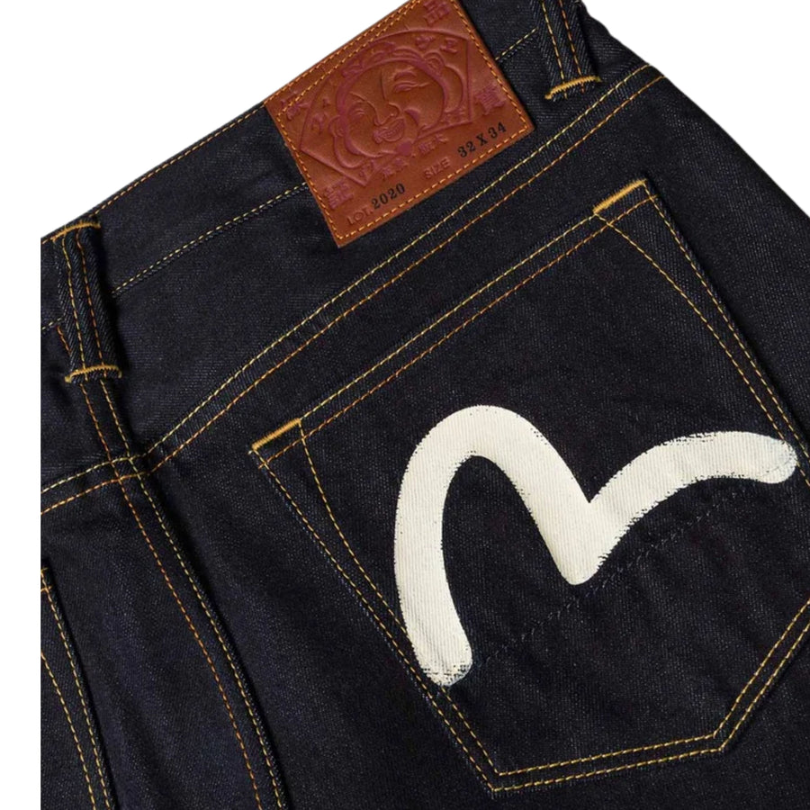 EVISU Seagull Print Pockets Regular Fit Indigo Denim Jeans