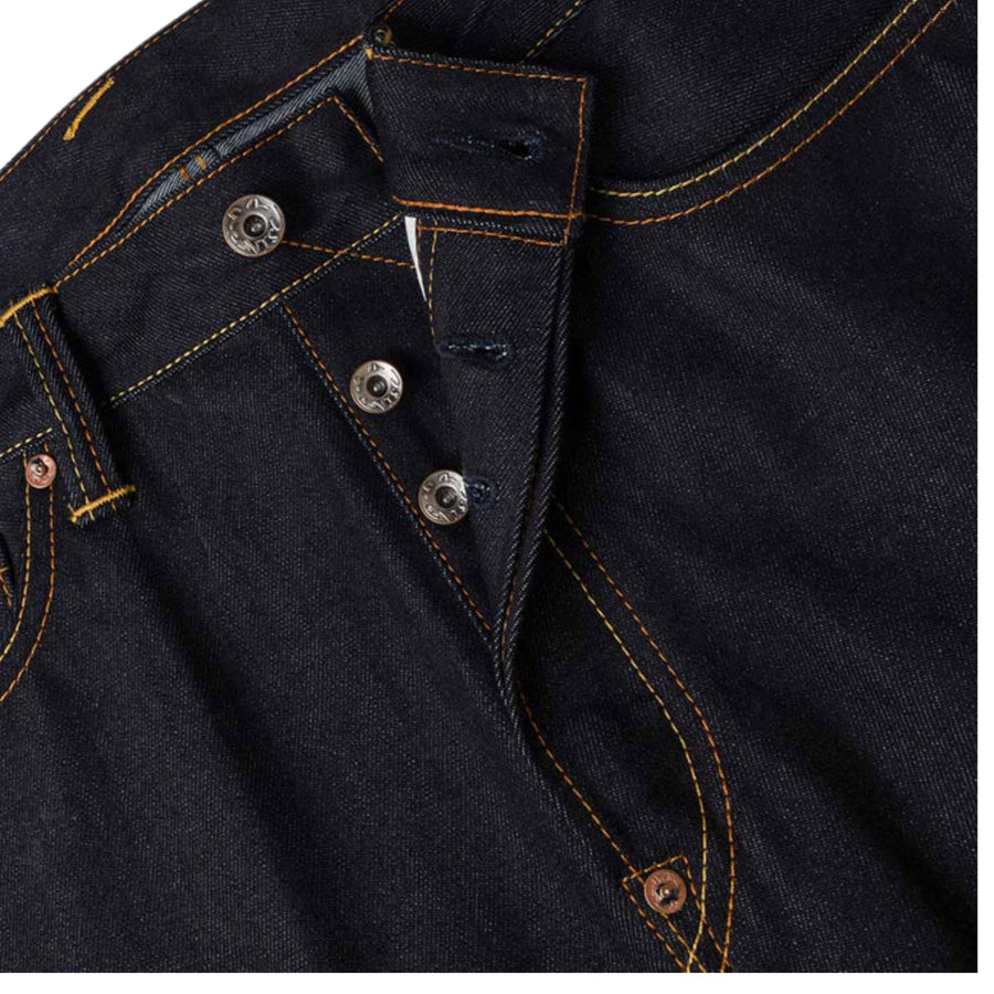 EVISU Seagull Print Pockets Regular Fit Indigo Denim Jeans