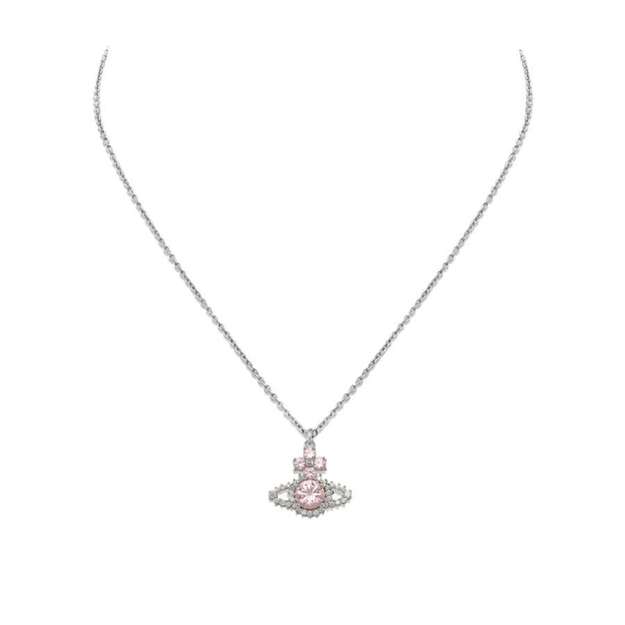 Vivienne Westwood Platinum Pink Valentina Orb Pendent