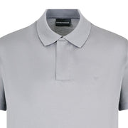 Emporio Armani Grey Quarter Zip Polo Shirt