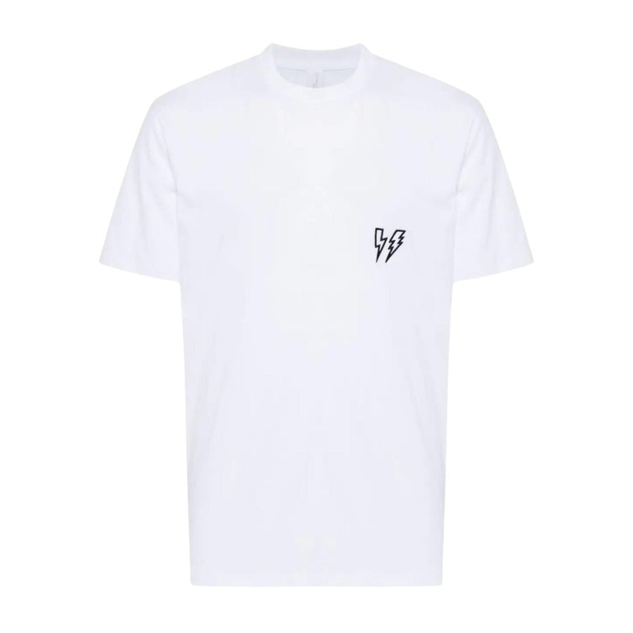 Neil Barrett Slim Fit Double Bolt White T-Shirt