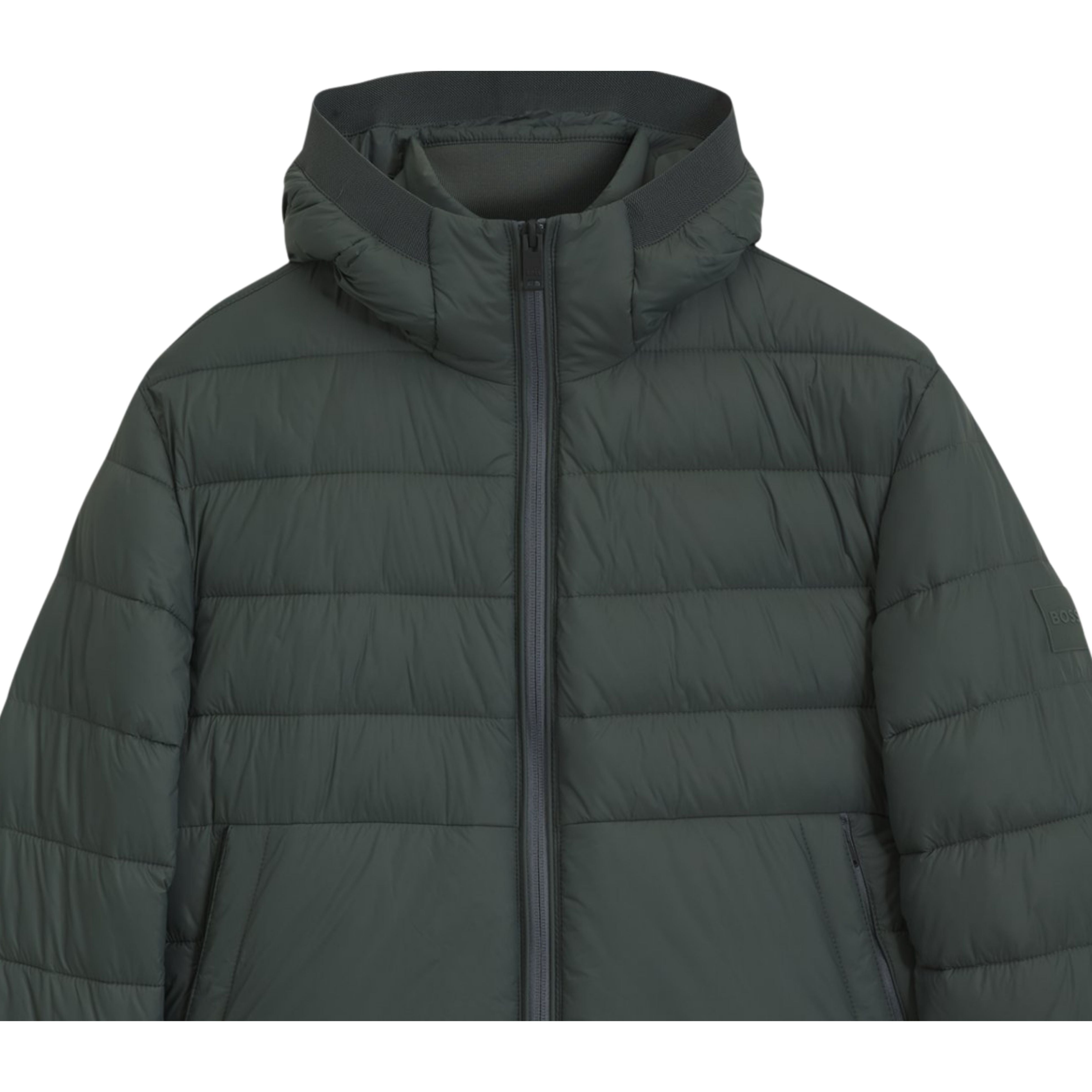 BOSS Odenni Water-Repellent Open Green Jacket
