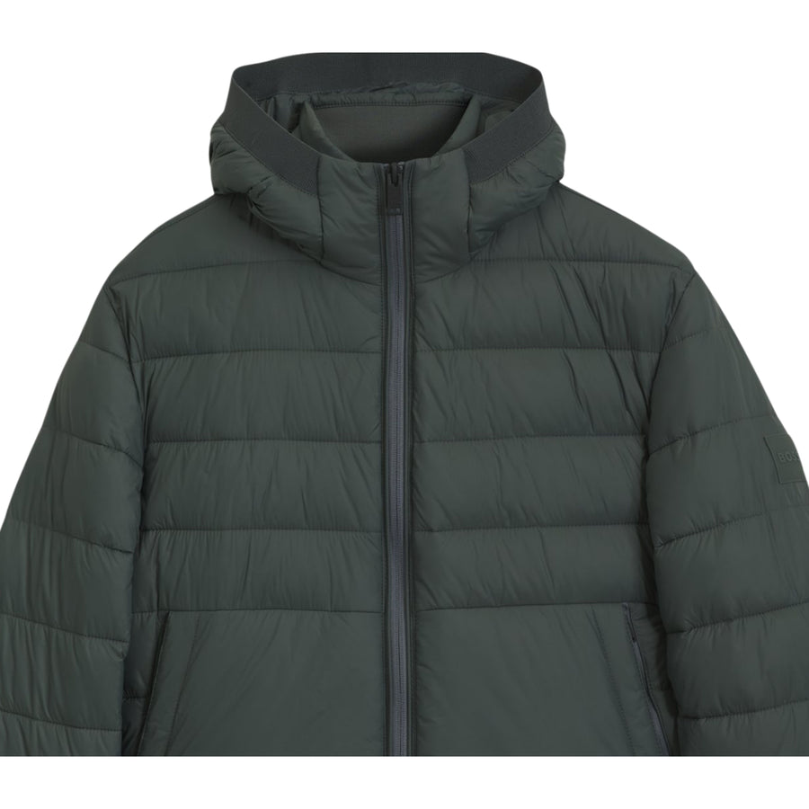 BOSS Odenni Water-Repellent Open Green Jacket