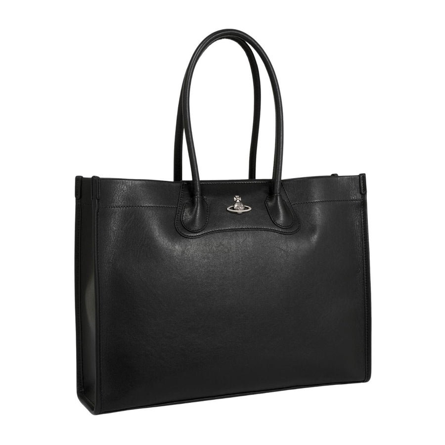 Vivienne Westwood Troy Black Large Tote Bag