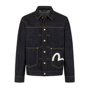 EVISU Seagull Print Relax Fit Indigo Denim Jacket