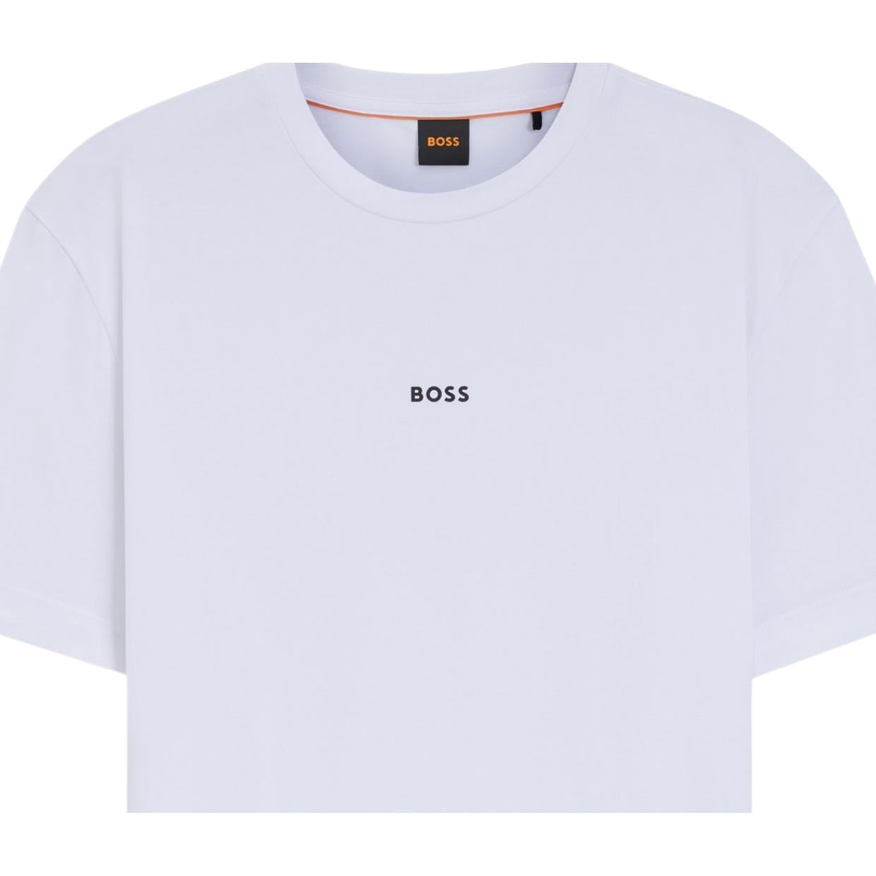 BOSS Contrast Logo Relaxed Fit White TChup T-Shirt