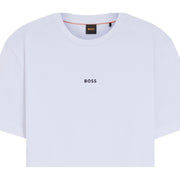 BOSS Contrast Logo Relaxed Fit White TChup T-Shirt