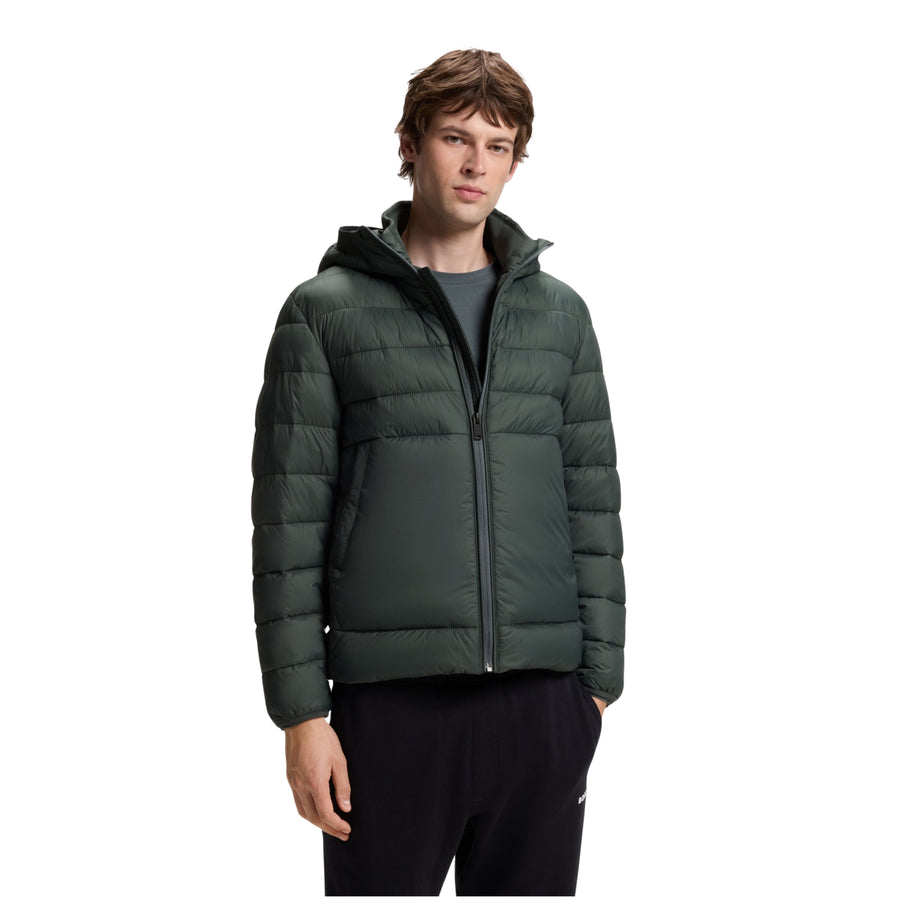 BOSS Odenni Water-Repellent Open Green Jacket