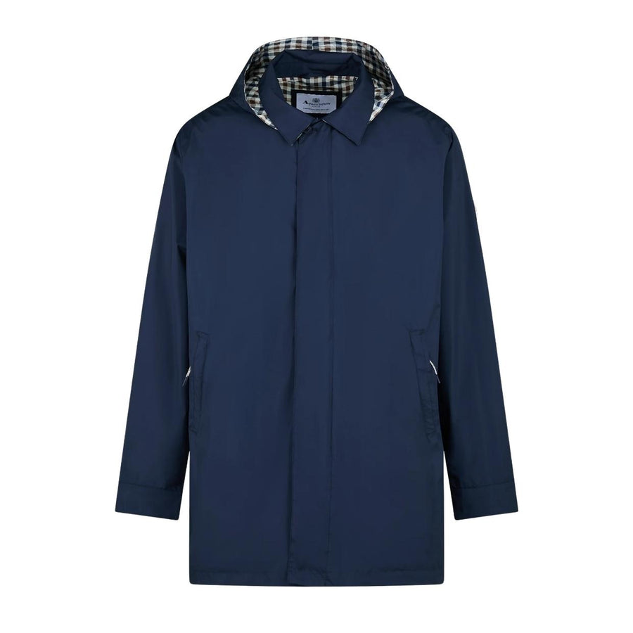 Aquascutum Active RLG Badge Navy Packable Trench Coat